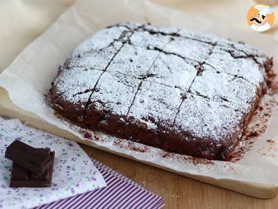 Veganer Brownie ohne Eier und Milch