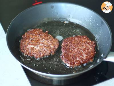 Vegetarische Steaks mit Kidneybohnen