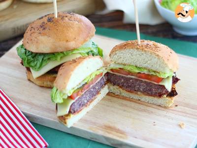 Vegetarischer Burger mit roten Bohnen - foto 2