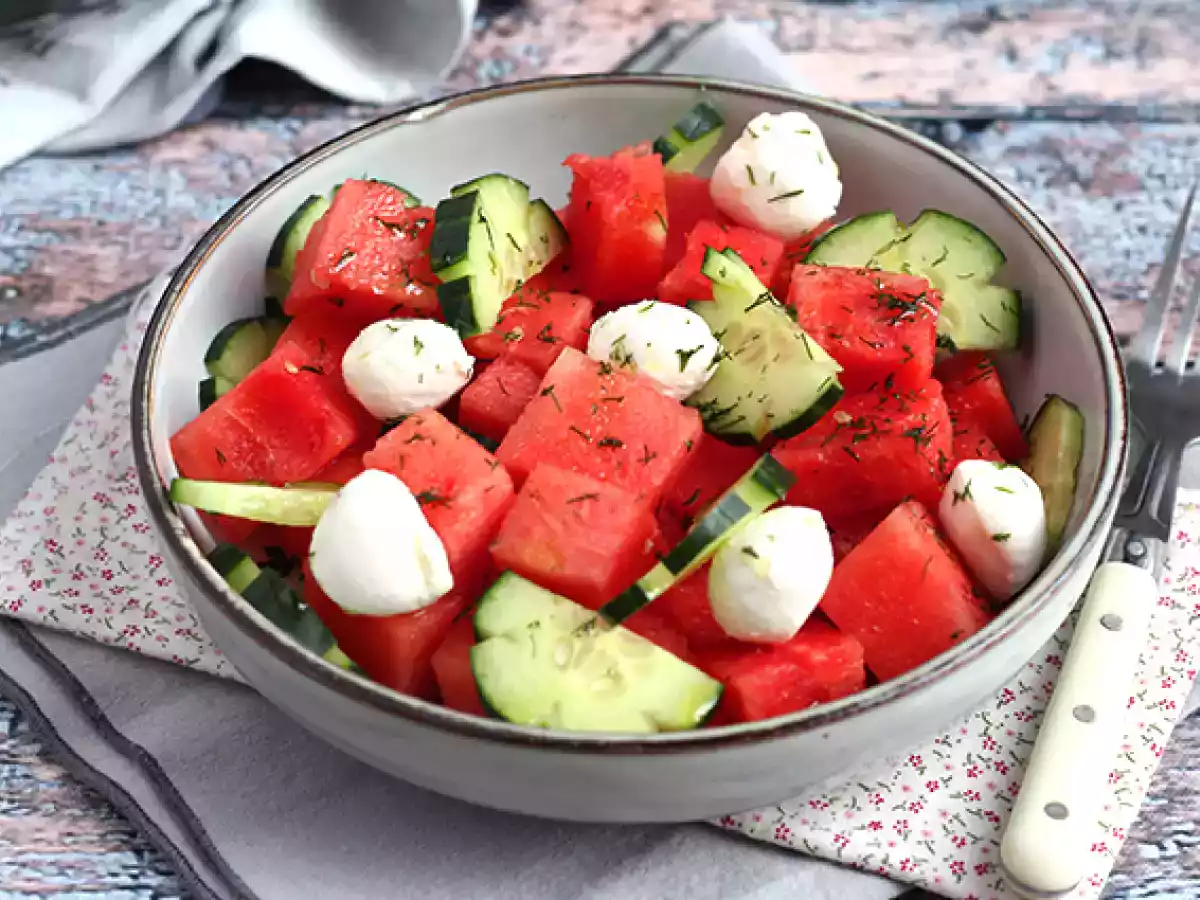 Wassermelone und Gurkensalat - foto 2