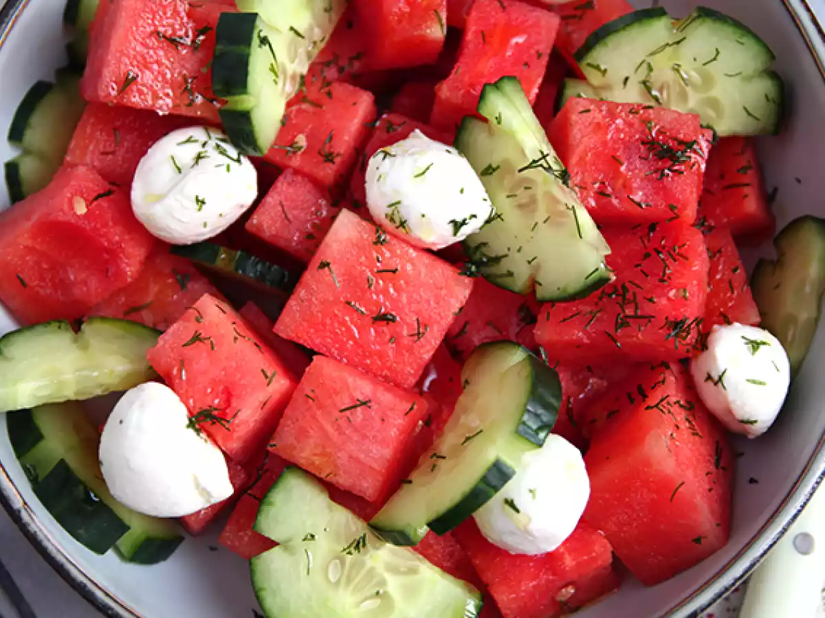 Wassermelone und Gurkensalat - foto 4