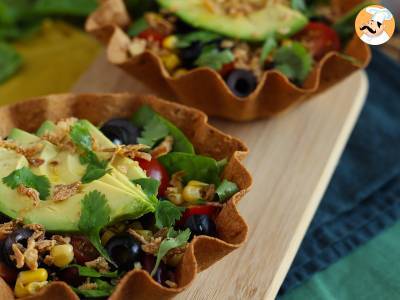 Wie macht man eine Tortilla-Bowl? Der einfache Salat ohne Geschirr - foto 4