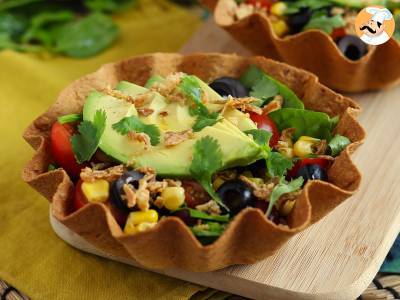 Wie macht man eine Tortilla-Bowl? Der einfache Salat ohne Geschirr - foto 5