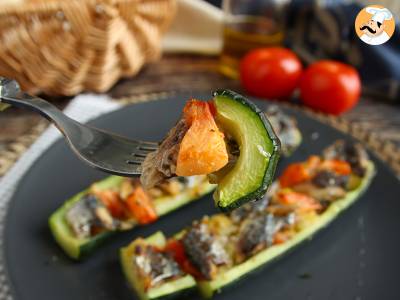 Wie macht man mit Sardinen gefüllte Zucchini? - foto 4