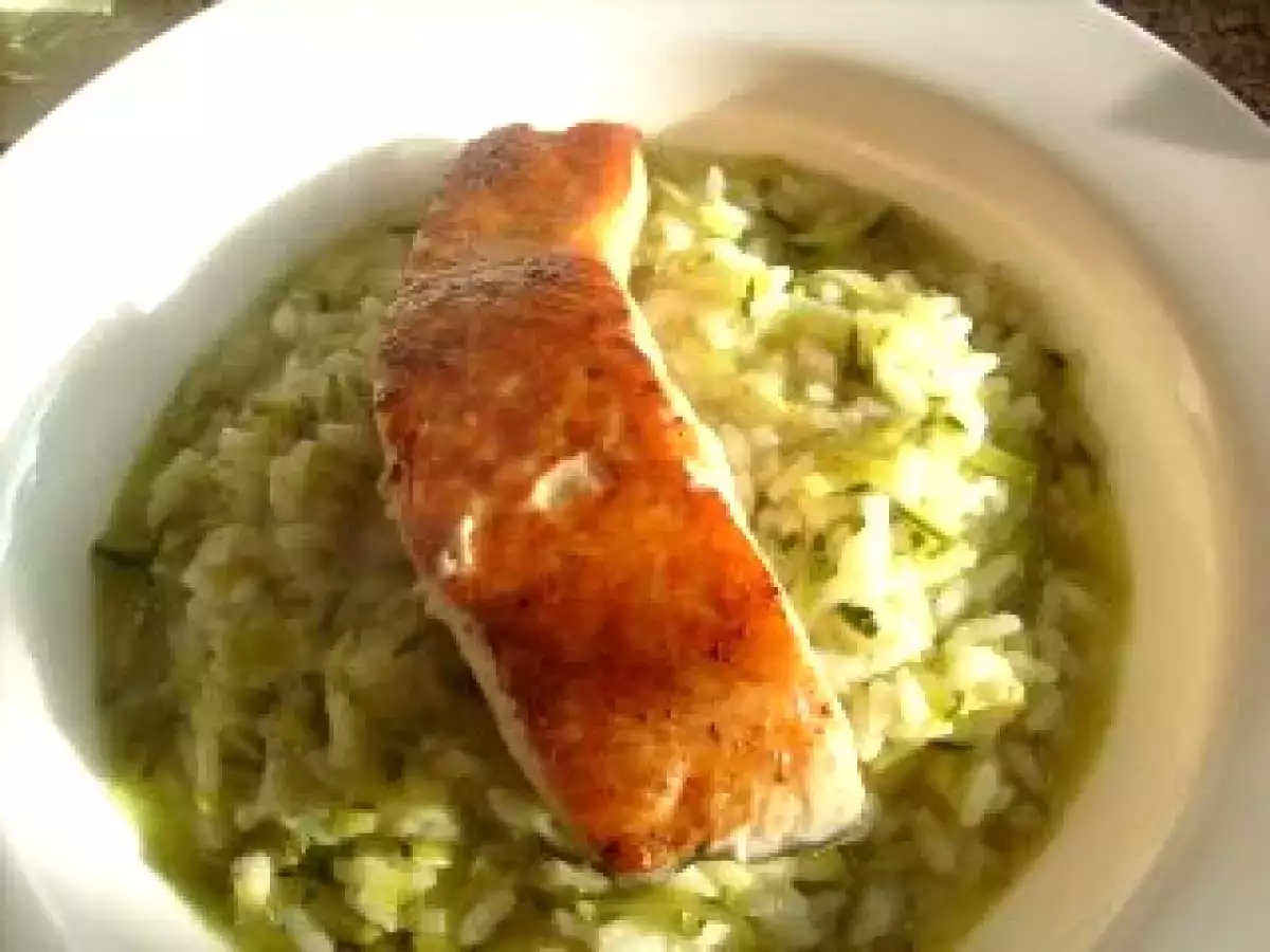 Zitroniges Zucchini Risotto