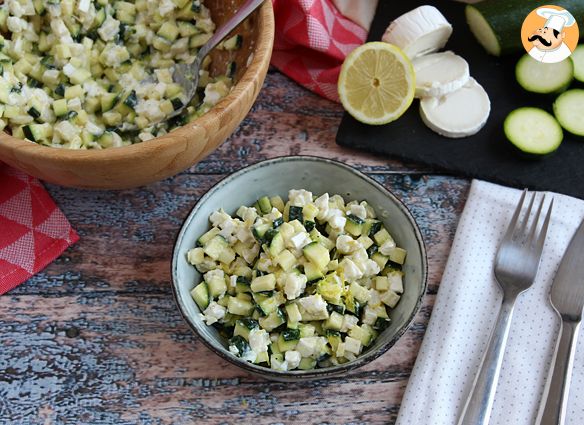 Zucchini, ziegenkäse und zitronensalat - Rezept Petitchef